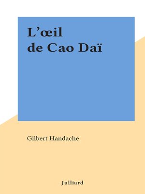 cover image of L'œil de Cao Daï